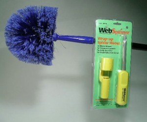 WEBSTER 14′ EXTENDING POLE WITH BRISTLE HEAD & WEB REMOVING SPINNER